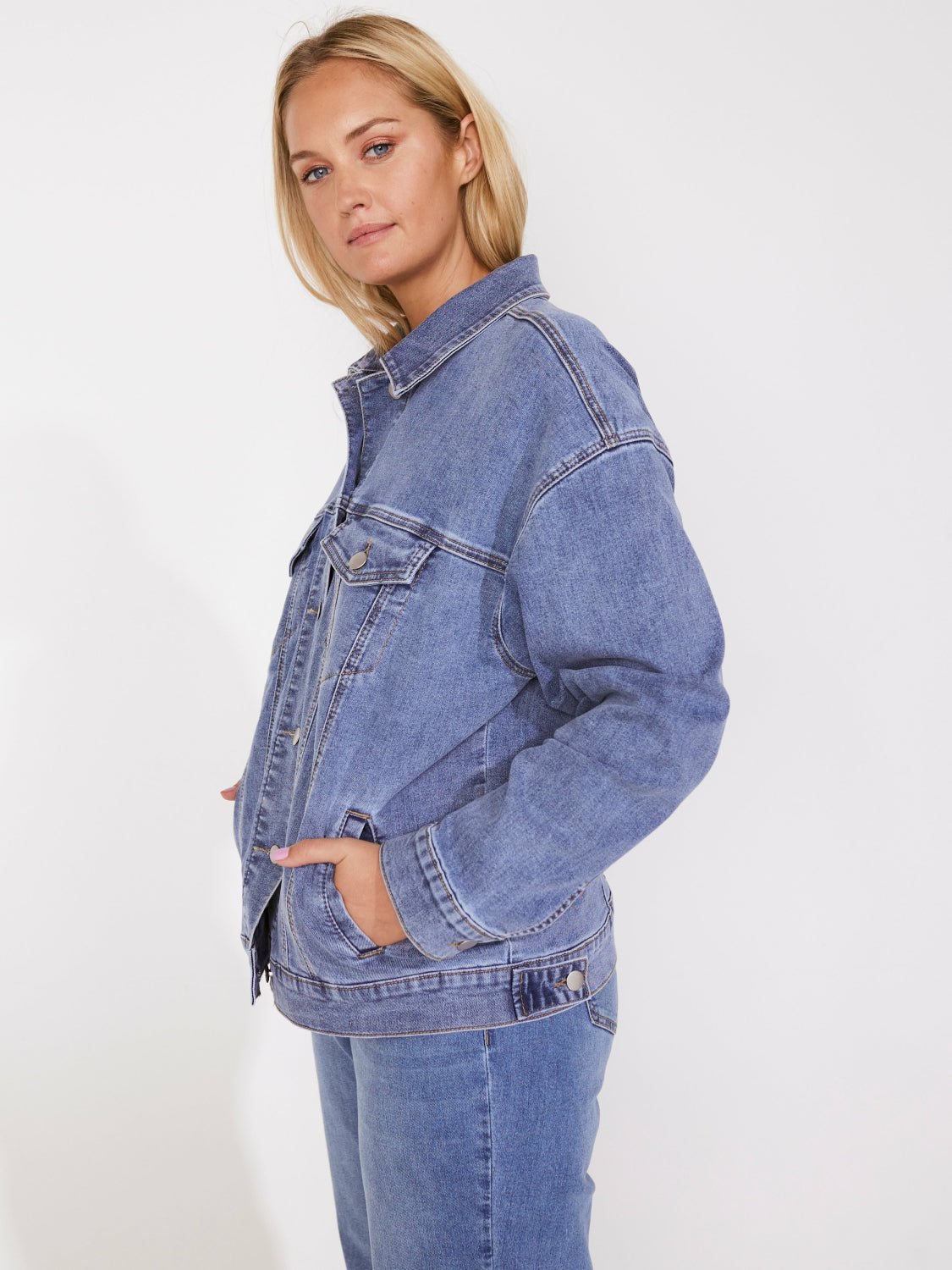 Westport Trucker Denim Jacket - Plus