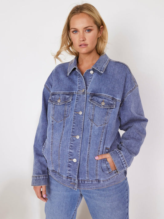 Westport Trucker Denim Jacket - Plus