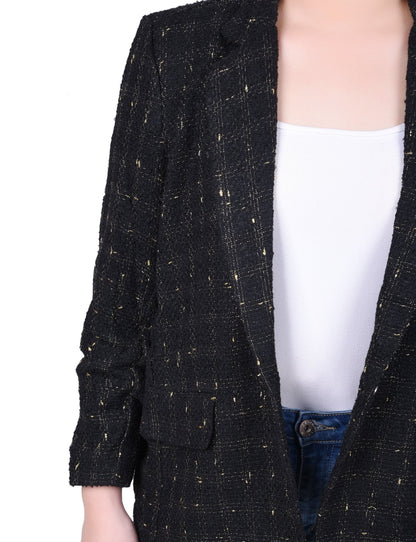 Long Sleeve Twill Jacket - Petite