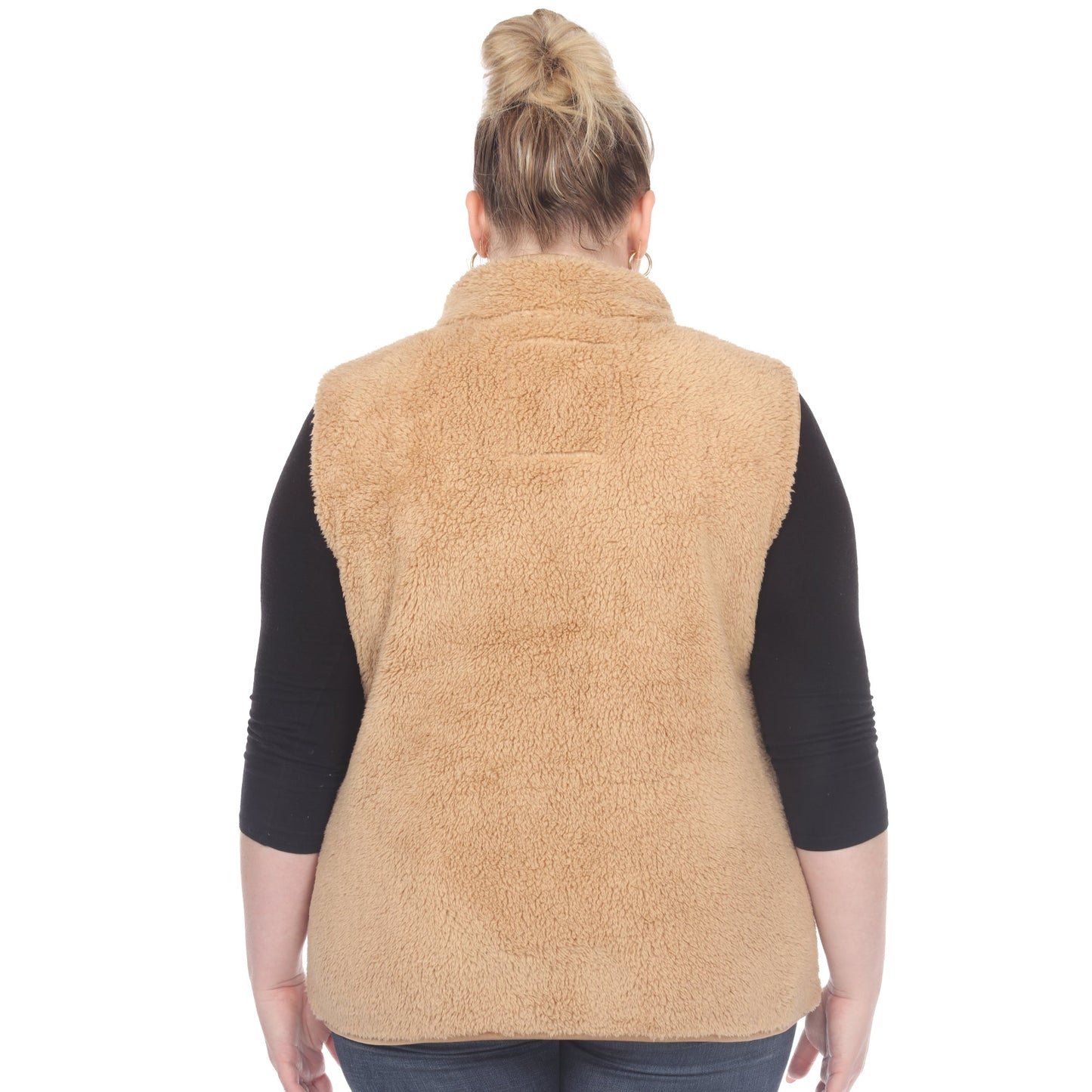 Zip up sherpa vest - Plus